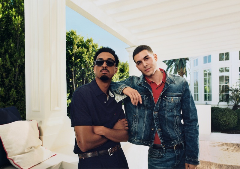 DJ Travis Bennett and Fai Khadra star in Tommy Hilfiger's spring 2024 campaign.