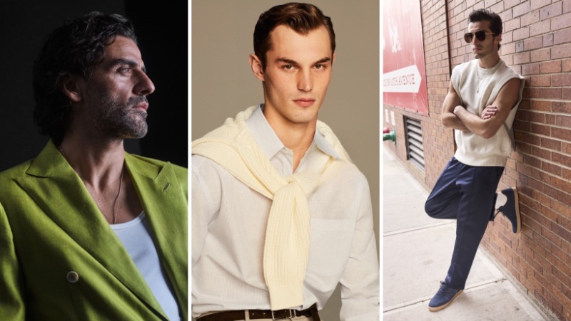 Week in Review: Oscar Isaac for Brioni spring-summer 2024 advertisement, Kit Butler for Dunhill spring-summer 2024 campaign, and Raphael Diogo for Allen Edmonds American Sneaker Culture campaign.