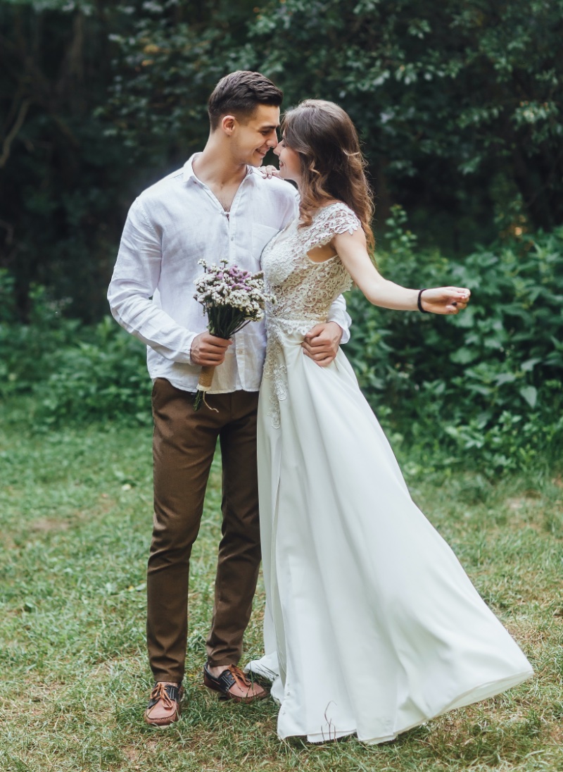 Boho Groom Attire Warm Weather