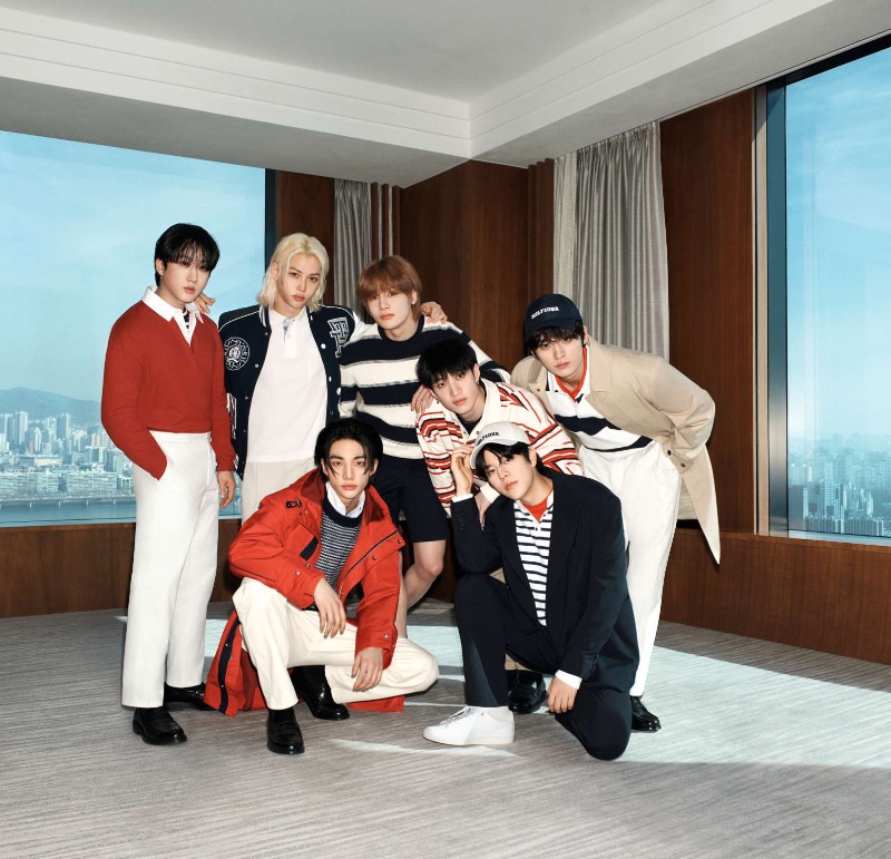 Tommy Hilfiger enlists Stray Kids for its spring 2024 campaign.