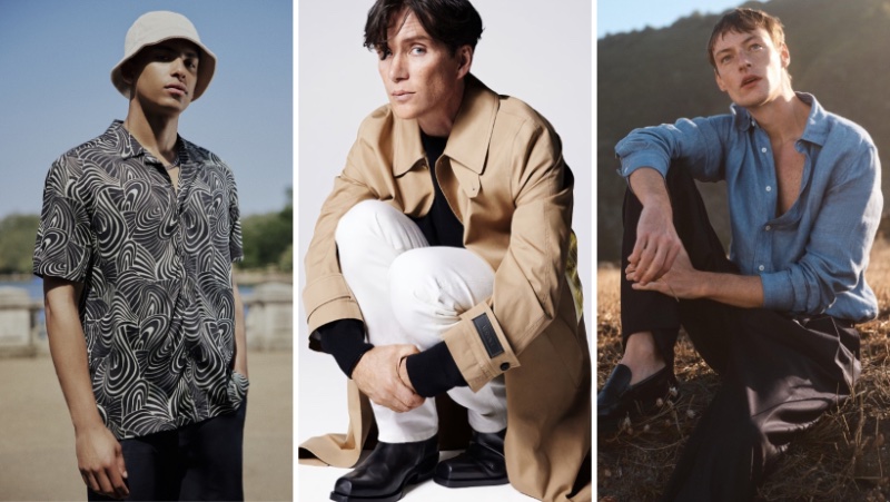 Week in Review: Oliver Mayall for B by Ben Sherman spring-summer 2024, Cillian Murphy for Versace Icons campaign, and Roberto Sipos for Banana Republic spring 2024 campaign.