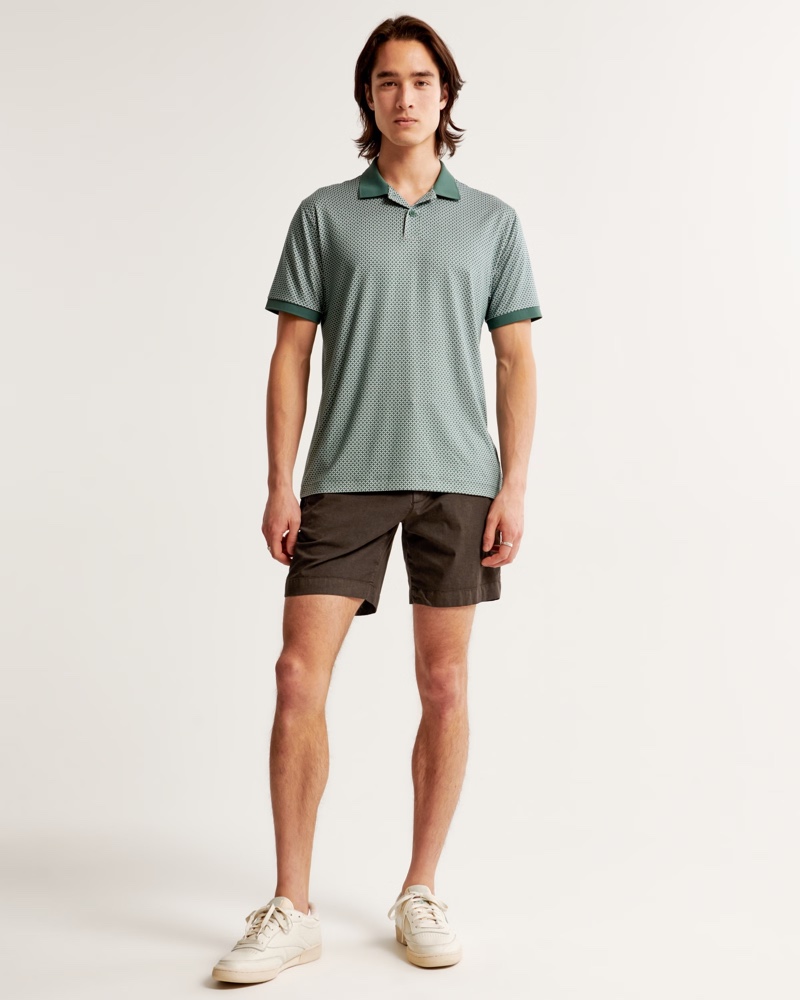 Abercrombie & Fitch Dark Brown AF All-Day Shorts