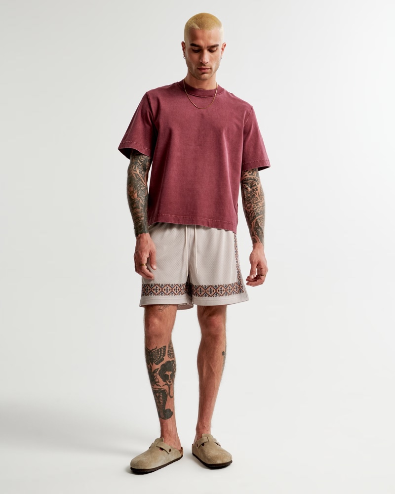 Abercrombie & Fitch Retro Mesh Shorts