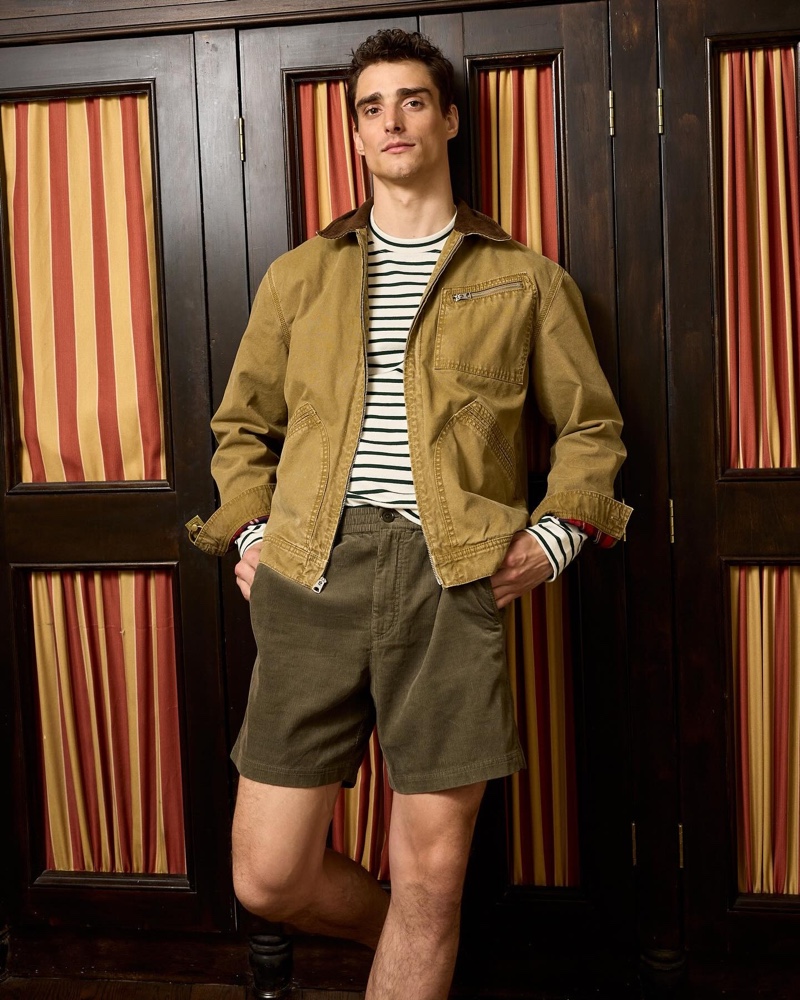 Alex Mill Canvas Jacket Stripe Tee Corduroy Shorts
