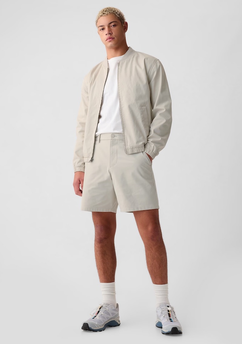 Athleisure Men Bomber Jacket Performance Shorts Gap