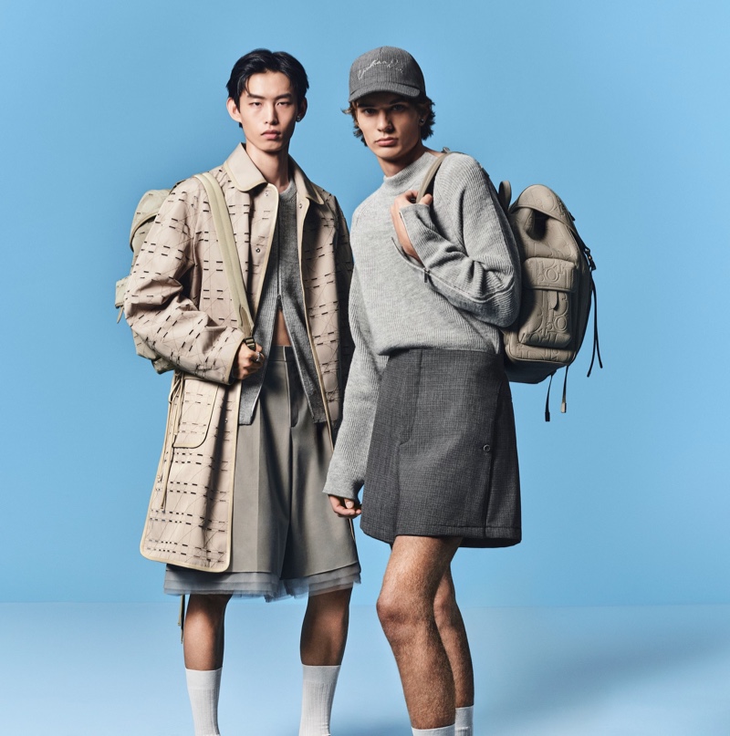 Models Yifan Lu and Kamil Kobierski star in Dior's fall 2024 campaign. 