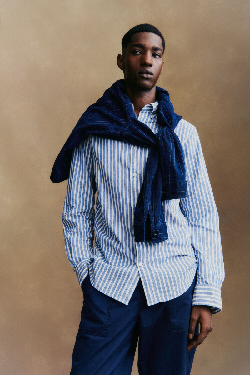 GANT's striped poplin shirt is a preppy standout for spring-summer 2024.
