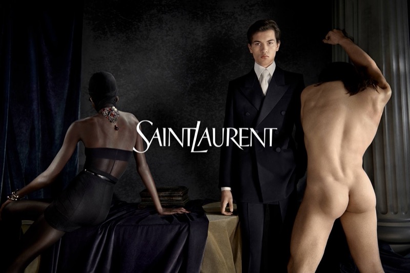 Justino Gonzalez is smashing in a double-breasted tuxedo for Saint Laurent’s winter 2024 campaign. » Saint Laurent Winter 2024 Flirts with Cheeky Campaign Justino Gonzalez is smashing in a double-breasted tuxedo for Saint Laurent’s winter 2024 campaign.
