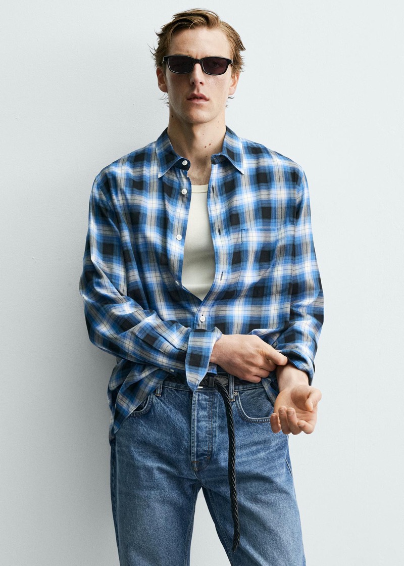 Plaid shirt aaron levine zara