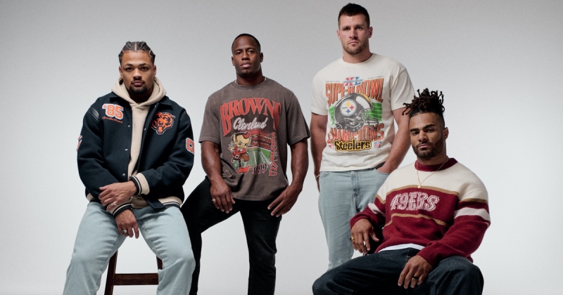 Abercrombie and fitch nfl collection campaign fall 2024