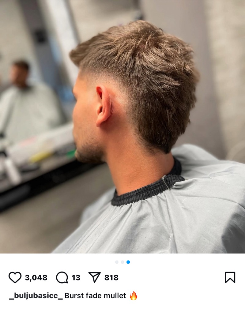 burst fade mullet men » 28 Mullet Haircuts for Men: Modern & Classic Styles for 2025 burst fade mullet men