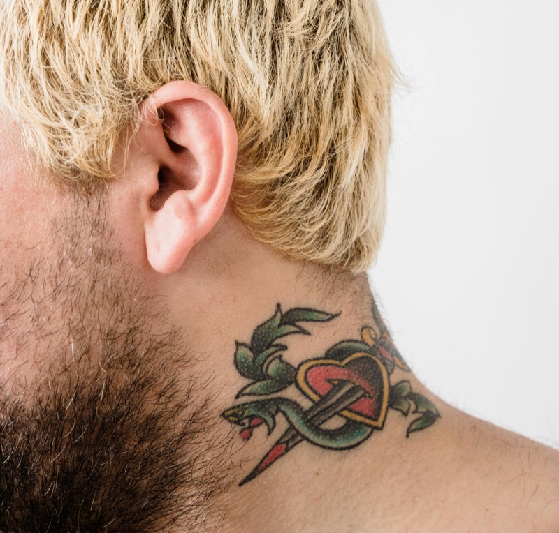 Heart Neck Tattoo Men Snake Dagger » Neck Tattoos for Men: Explore Classic & Modern Design Ideas Heart Neck Tattoo Men Snake Dagger