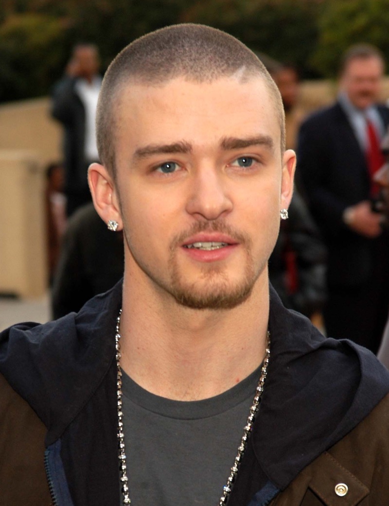 Justin Timberlake buzz cut 2000s
