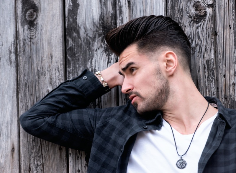mid drop fade pompadour hairstyle » 28 Mid Fade Haircuts for Men: Perfect Hairstyles for 2025 mid drop fade pompadour hairstyle