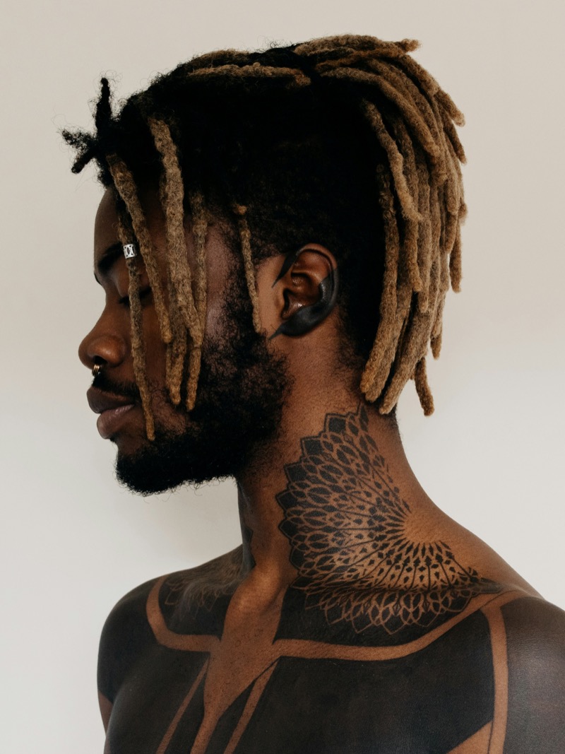 » Neck Tattoos for Men: Explore Classic & Modern Design Ideas Neck Tattoo for Black Men Blackwork Style