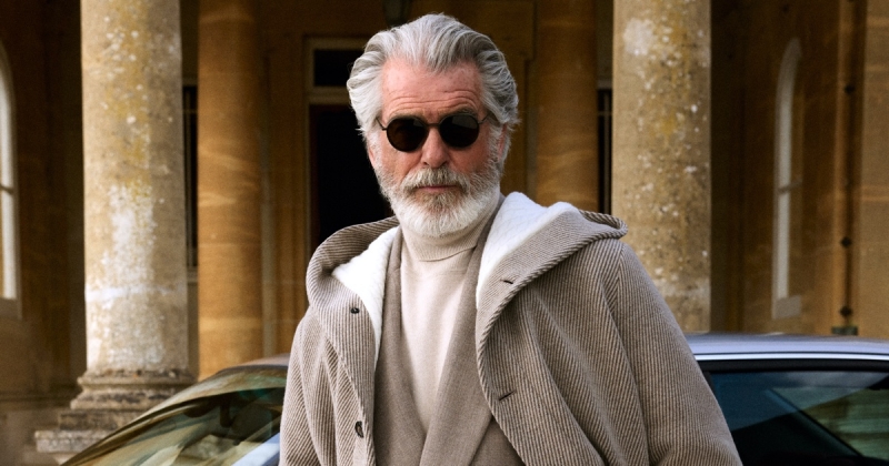 Pierce brosnan giorgio armani kith campaign