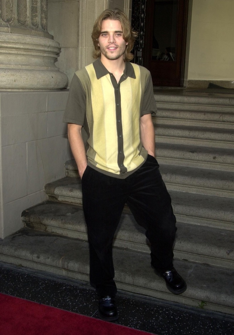 Richard Jackson 2000s fashion men knit button-up shirt