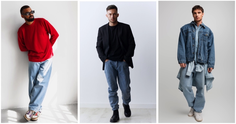 Baggy jeans outfits for men featured