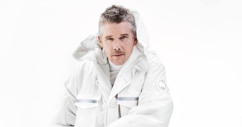 Ethan hawke for snow goose fall winter 2024 ad campaign