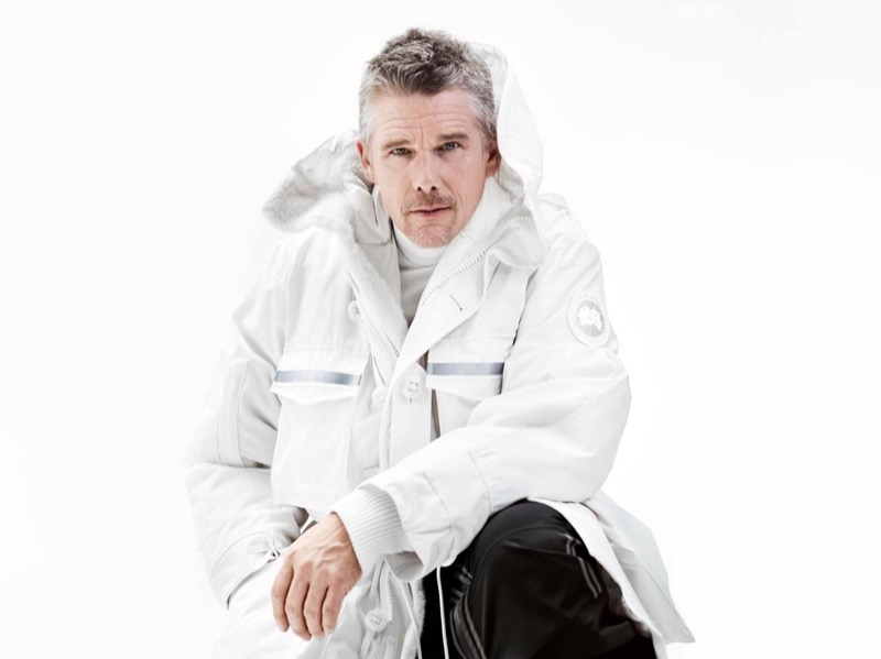 Ethan Hawke wears the Snow Goose Rider parka. » Haider Ackermann Takes Snow Goose to Stunning New Heights Ethan Hawke wears the Snow Goose Rider parka.