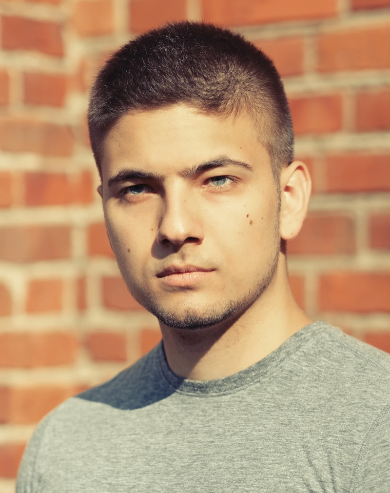 Latino men buzz cut