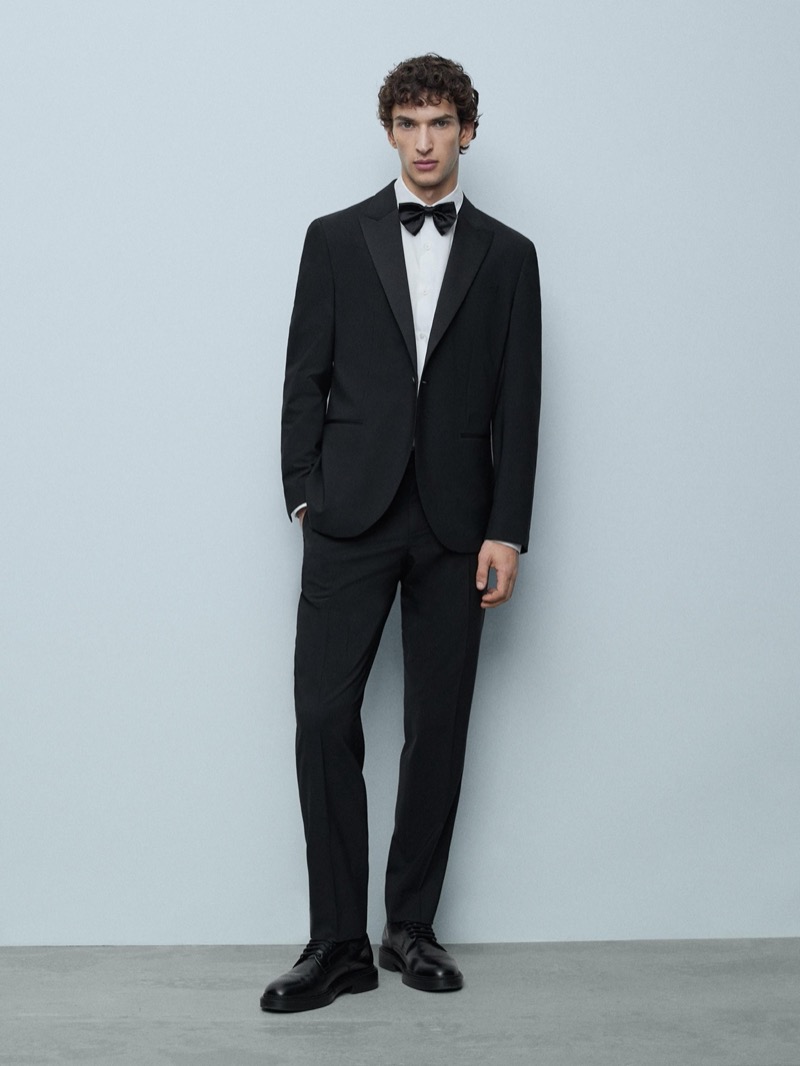 Massimo Dutti Party Wear Tuxedo » Massimo Dutti’s Dark Elegance Reframes Party Wear Massimo Dutti Party Wear Tuxedo