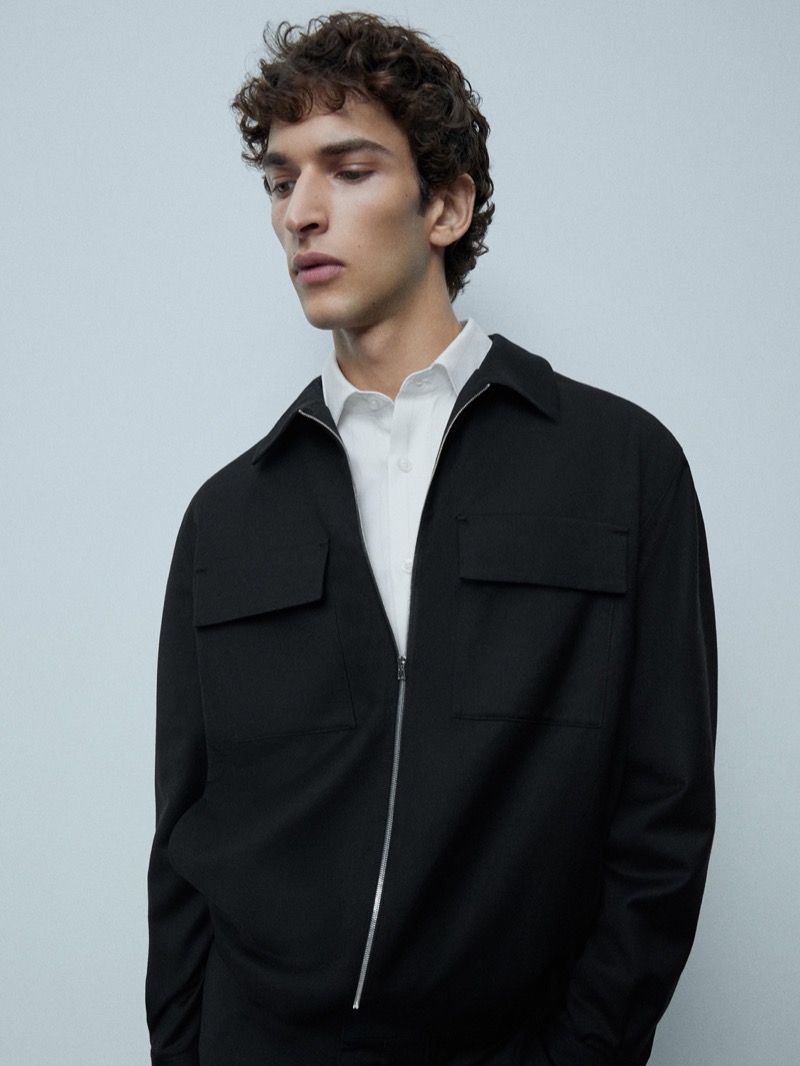 Massimo Dutti Party Wear Lightweight Jacket » Massimo Dutti’s Dark Elegance Reframes Party Wear Massimo Dutti Party Wear Lightweight Jacket