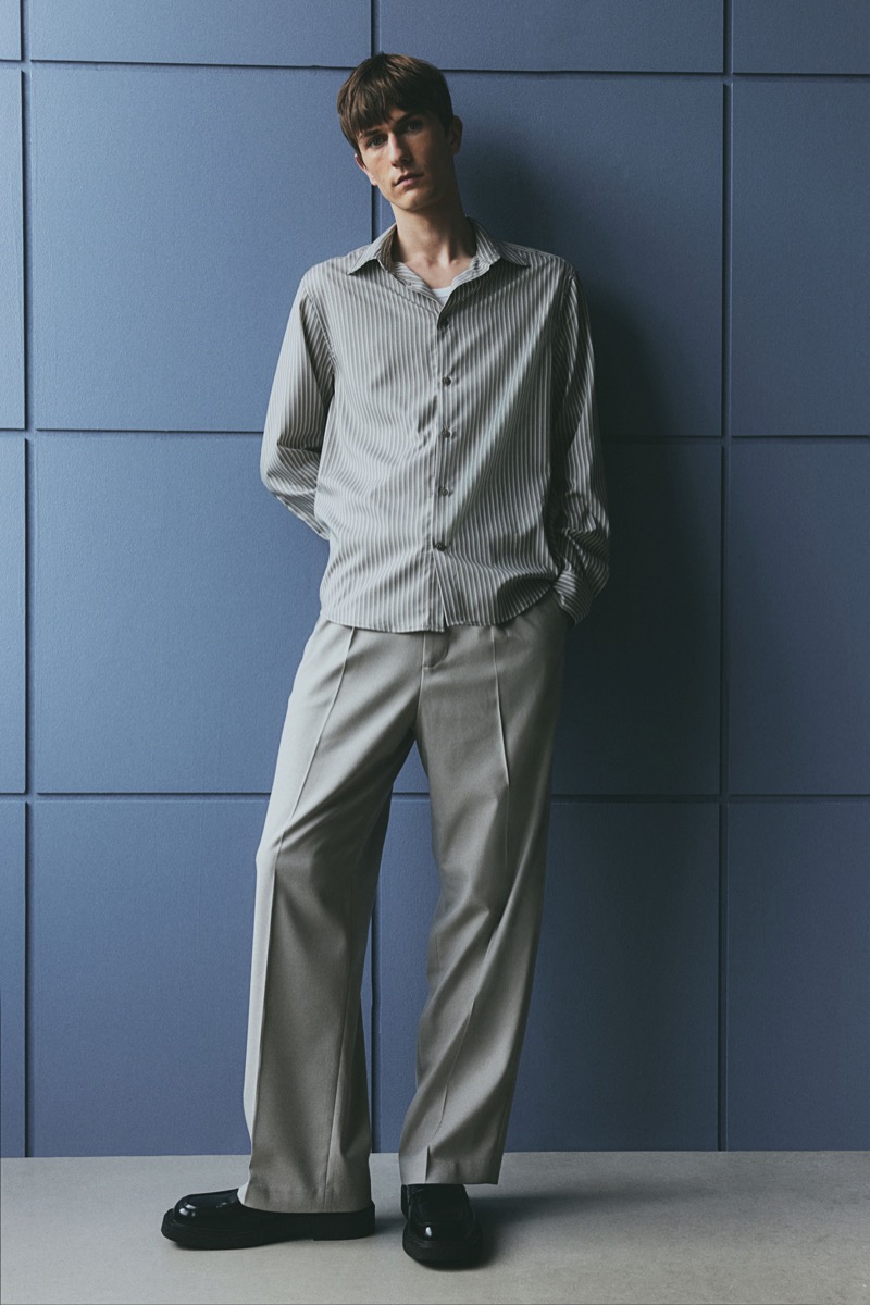 H&M shirt relaxed trousers » H&M Blends Simplicity & Impact for a Classic Wardrobe H&M shirt relaxed trousers