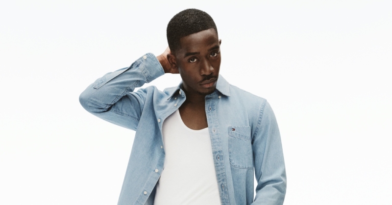 Damson idris for tommy hilfiger spring 2025 denim campaign