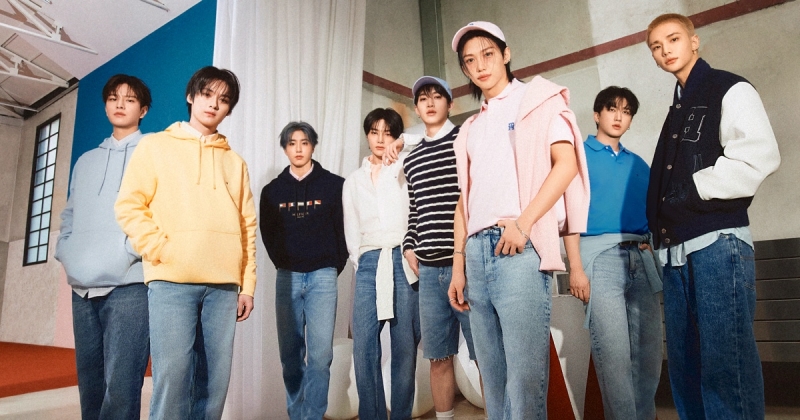 Stray kids tommy hilfiger spring 2025 campaign