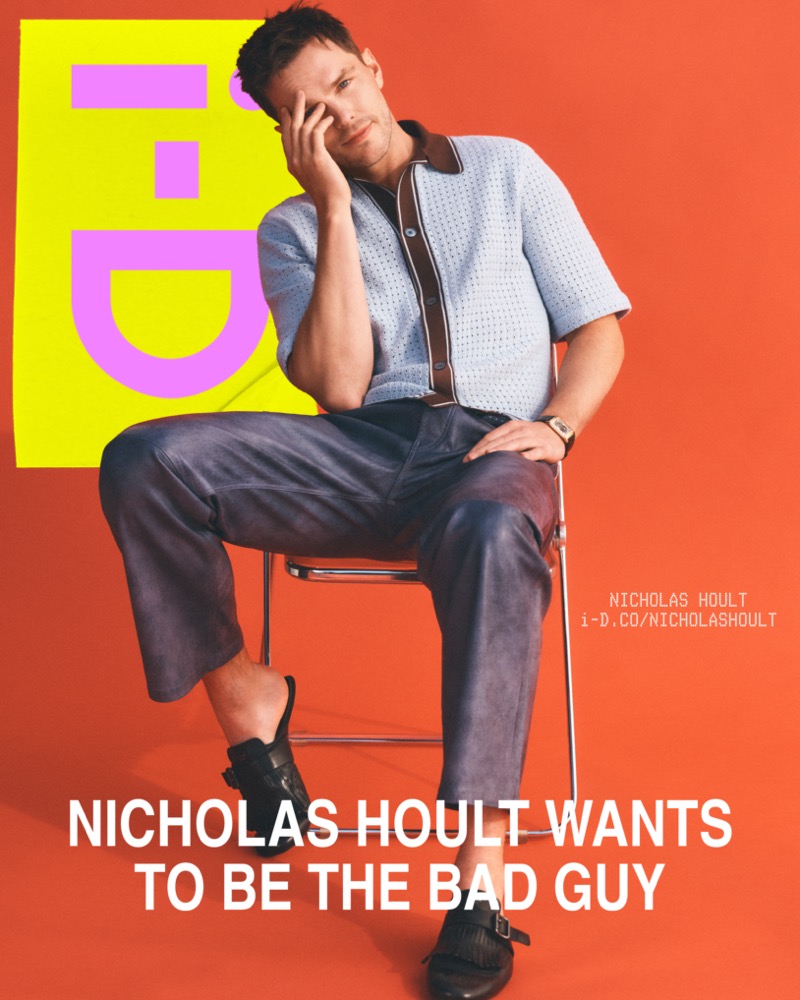 Nicholas Hoult covers i-D in an Hermès shirt, JW Anderson pants, and Prada shoes. » Nicholas Hoult Talks Mistaken Identity & Tom Ford in i-D Nicholas Hoult covers i-D in an Hermès shirt, JW Anderson pants, and Prada shoes.