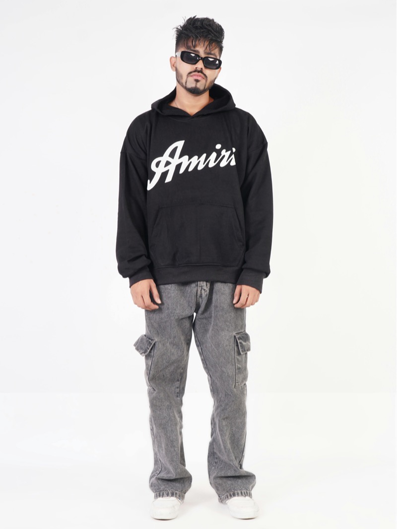 amiri black hoodie designer cargo pants outfit » 8 Black Hoodie Outfits Men Should Keep on Repeat amiri black hoodie designer cargo pants outfit