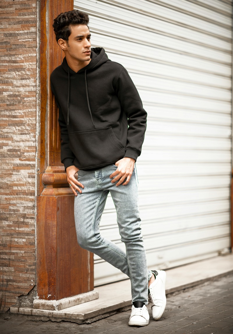 black hoodie jeans outfit men » 8 Black Hoodie Outfits Men Should Keep on Repeat black hoodie jeans outfit men
