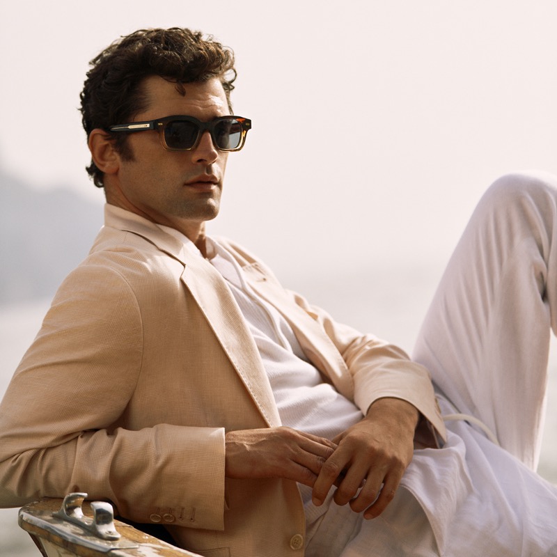 Sean O'Pry models Brunello Cucinelli eyewear. » Brunello Cucinelli Eyewear Captures a Coastal State of Mind Sean O'Pry models Brunello Cucinelli eyewear.