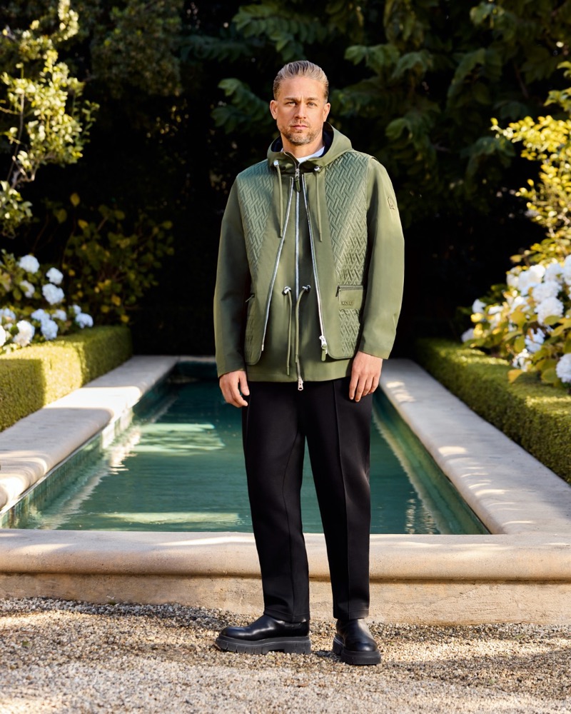 » Charlie Hunnam Headlines Mackage’s Spring 2025 Style Shift Charlie Hunnam Mackage Spring Summer 2025 Campaign 003