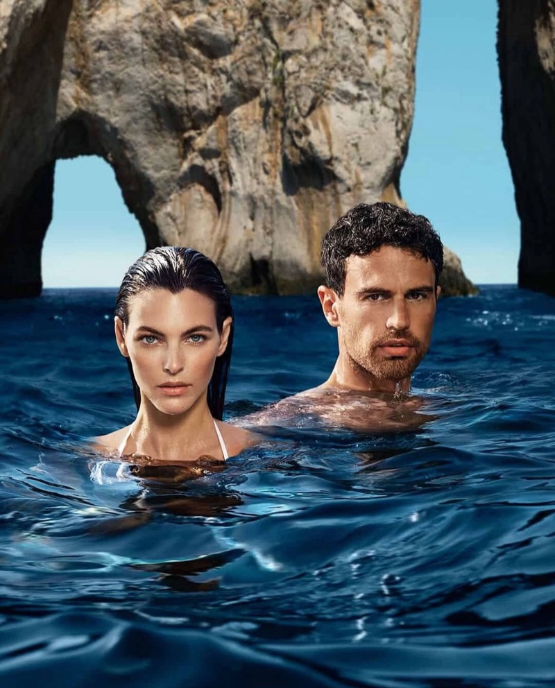 Theo James and Vittoria Ceretti star in the Dolce & Gabbana Light Blue campaign. » Theo James Fronts Dolce & Gabbana Light Blue Ad in Capri Theo James and Vittoria Ceretti star in the Dolce & Gabbana Light Blue campaign.