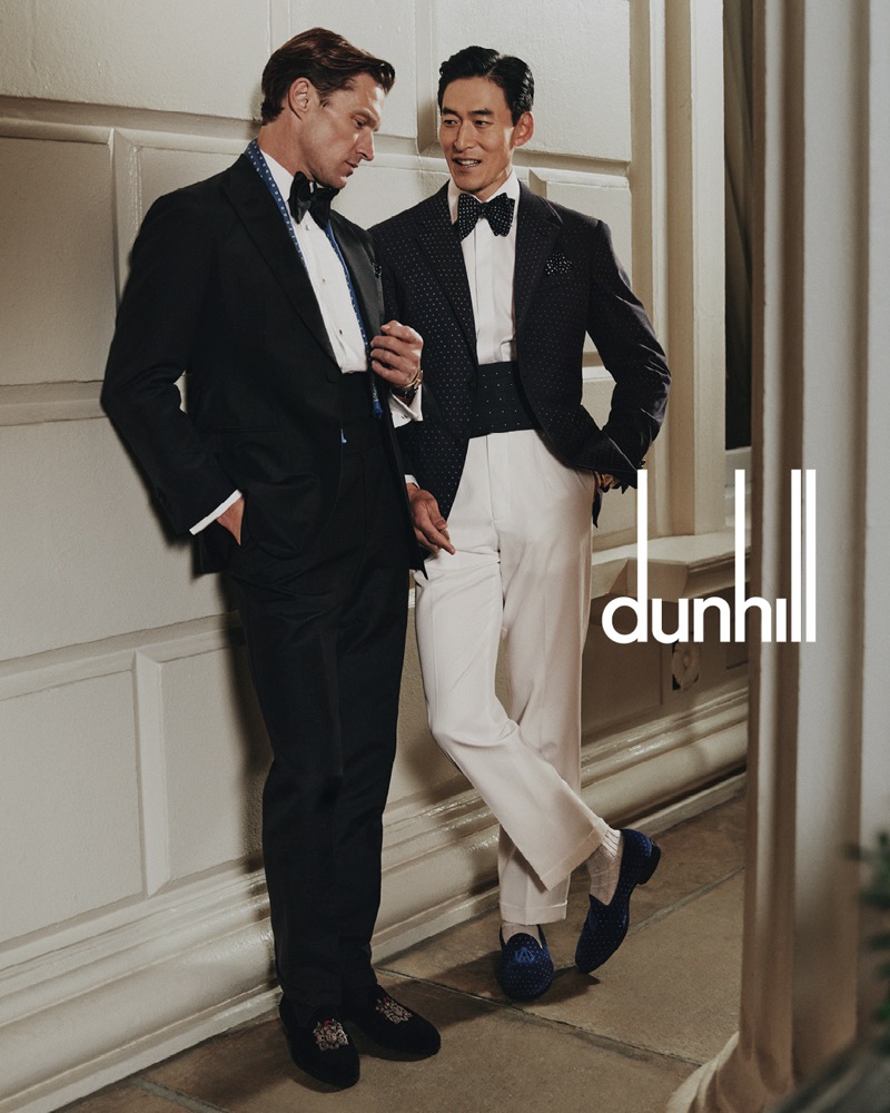 Shaun Dewet and Jino Chun go sartorial for the Dunhill 'Summer Party' campaign. » Dunhill Finds Formal Charm in the Summer Party Shaun Dewet and Jino Chun go sartorial for the Dunhill 'Summer Party' campaign.