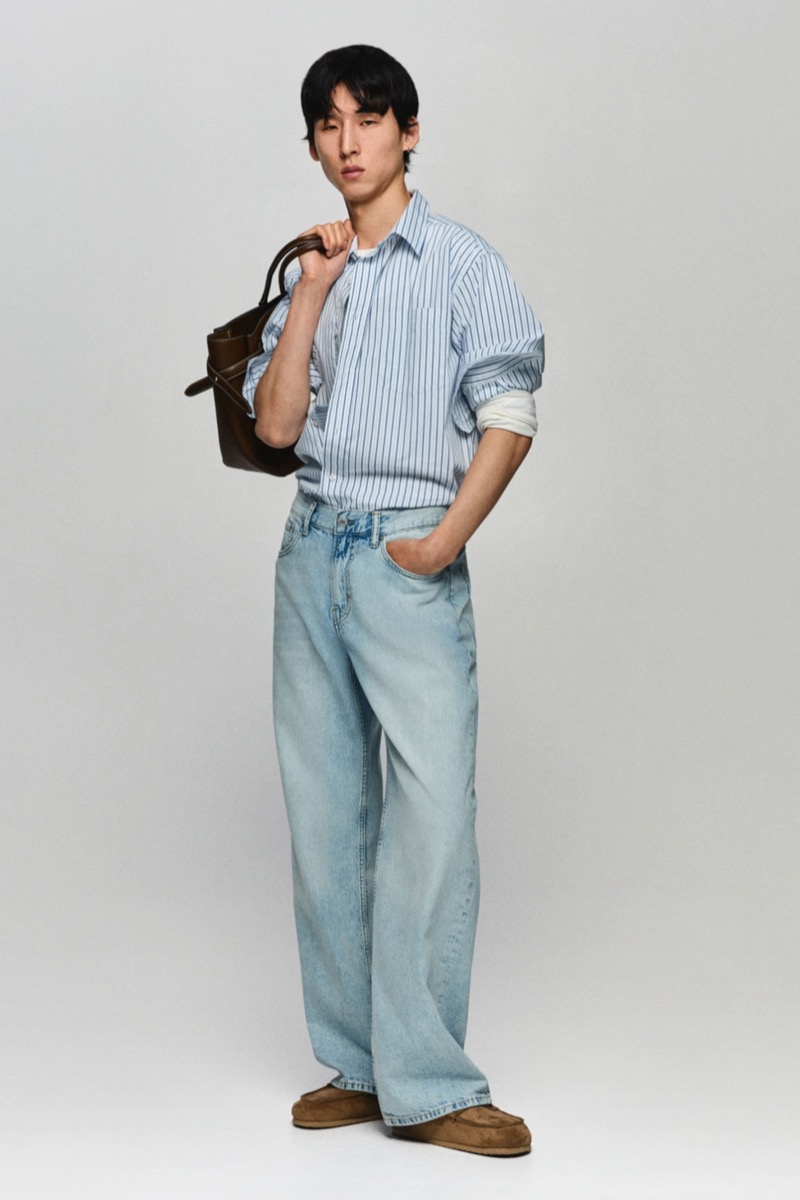 » H&M Pushes Summer Denim Into Skater Territory HM Straight Loose Lightweight Jeans