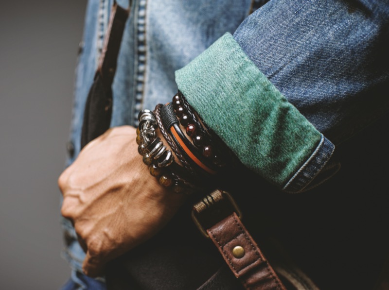 A leather bracelet adds character at the wrist—subtle, layered, and personal. » 12 Leather Goods for Men That Add Style to the Everyday A leather bracelet adds character at the wrist—subtle, layered, and personal.