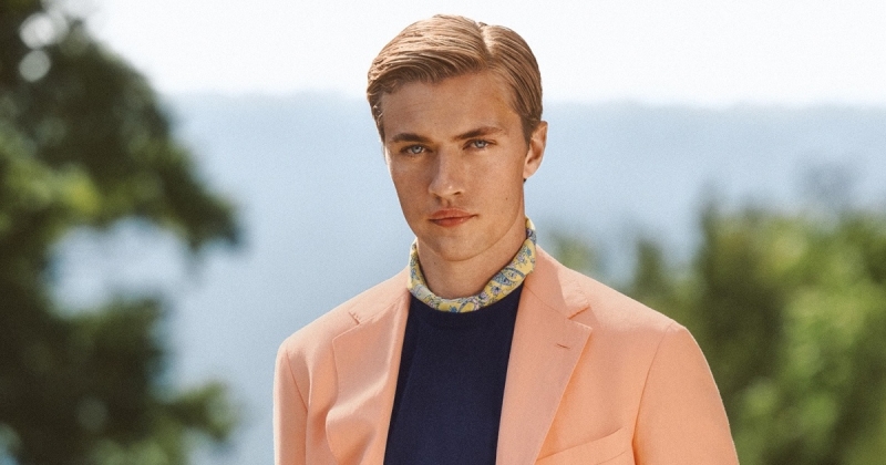 Lucky blue smith for ralph lauren purple label