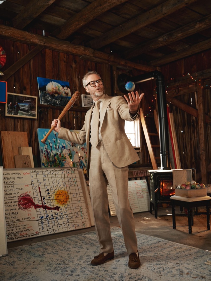 » Todd Snyder Gets Personal with Matt Berninger for Spring Matt Berninger Todd Snyder Spring 2025 Campaign 001