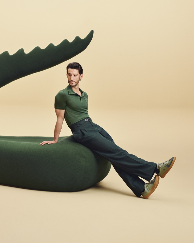 Pierre Niney stars in the Lacoste Play with Icons campaign. » Novak, Pierre & Yibo Return for Lacoste’s Play with Icons Ad Pierre Niney stars in the Lacoste Play with Icons campaign.