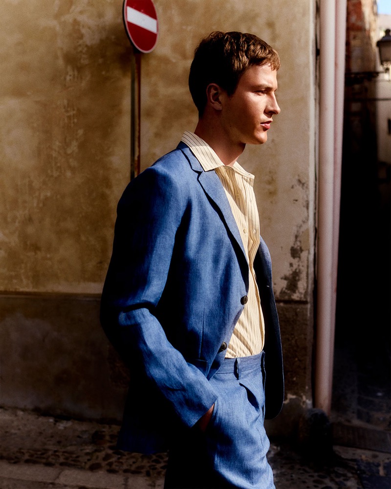 » Sunspel Revisits 1950s Riviera for High Summer 2025 Sunspel High Summer 2025 Campaign 001