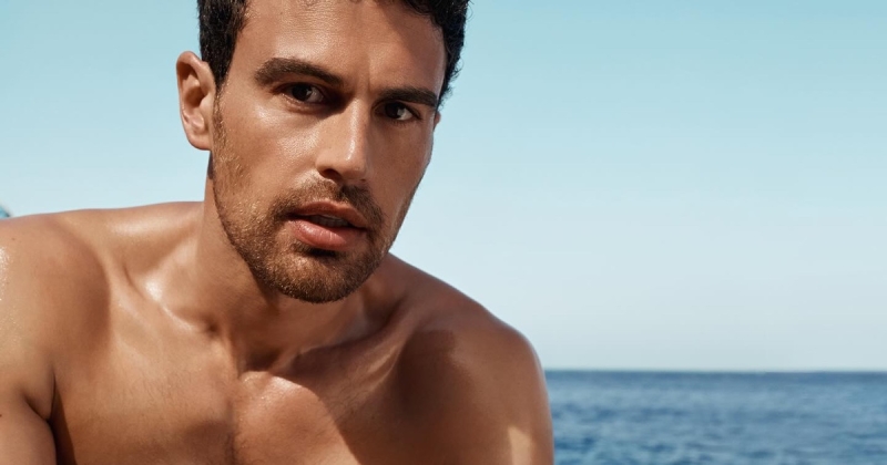 Theo james for dolce and gabbana light blue campaign