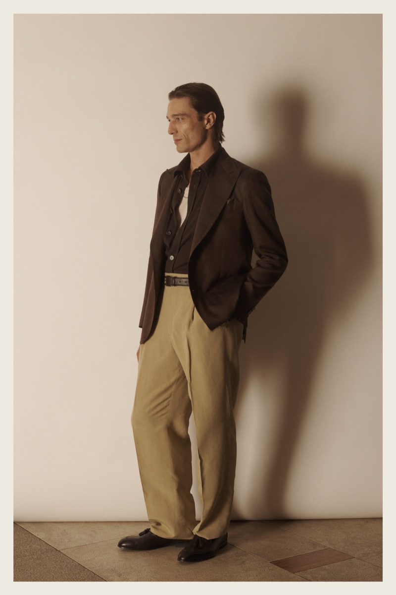 » Brioni Spring 2026 Refines Tailoring with a Softer Attitude Brioni Spring Summer 2026 Collection 025