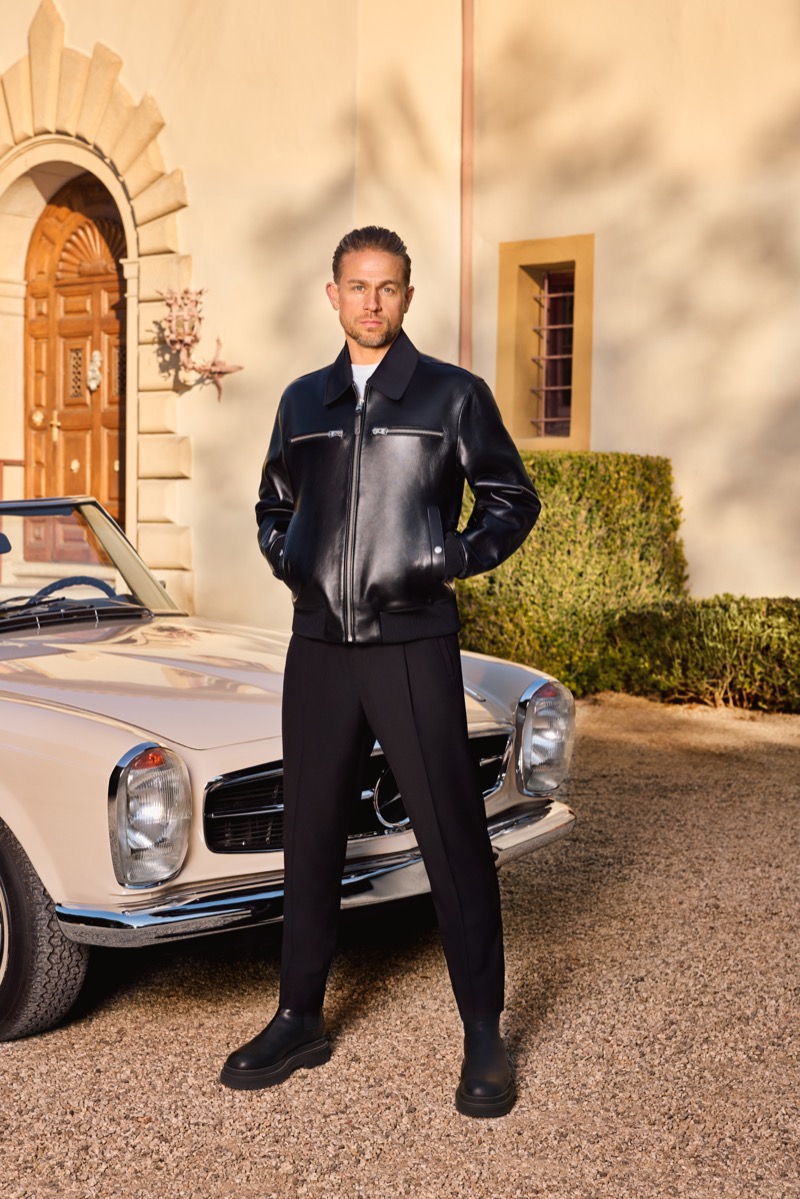 » Mackage Balances Denim & Tech in Pre-Fall 2025 Capsule Charlie Hunnam Mackage Pre Fall 2025 002