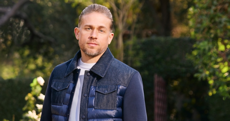 Charlie hunnam for mackage pre fall 2025