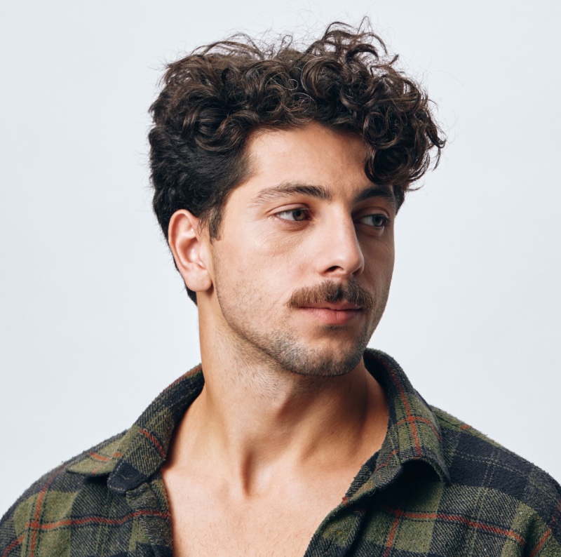 Curly Hair Taper Men
