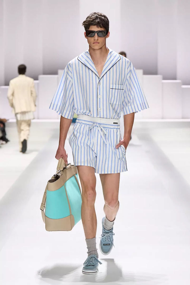 » Dolce & Gabbana Spring 2026 Introduces the Pyjama Boys Dolce Gabbana Spring Summer 2026 011