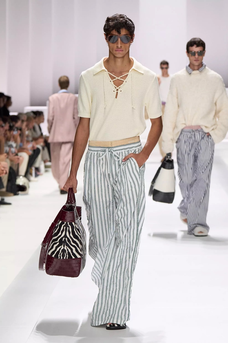 » Dolce & Gabbana Spring 2026 Introduces the Pyjama Boys Dolce Gabbana Spring Summer 2026 041
